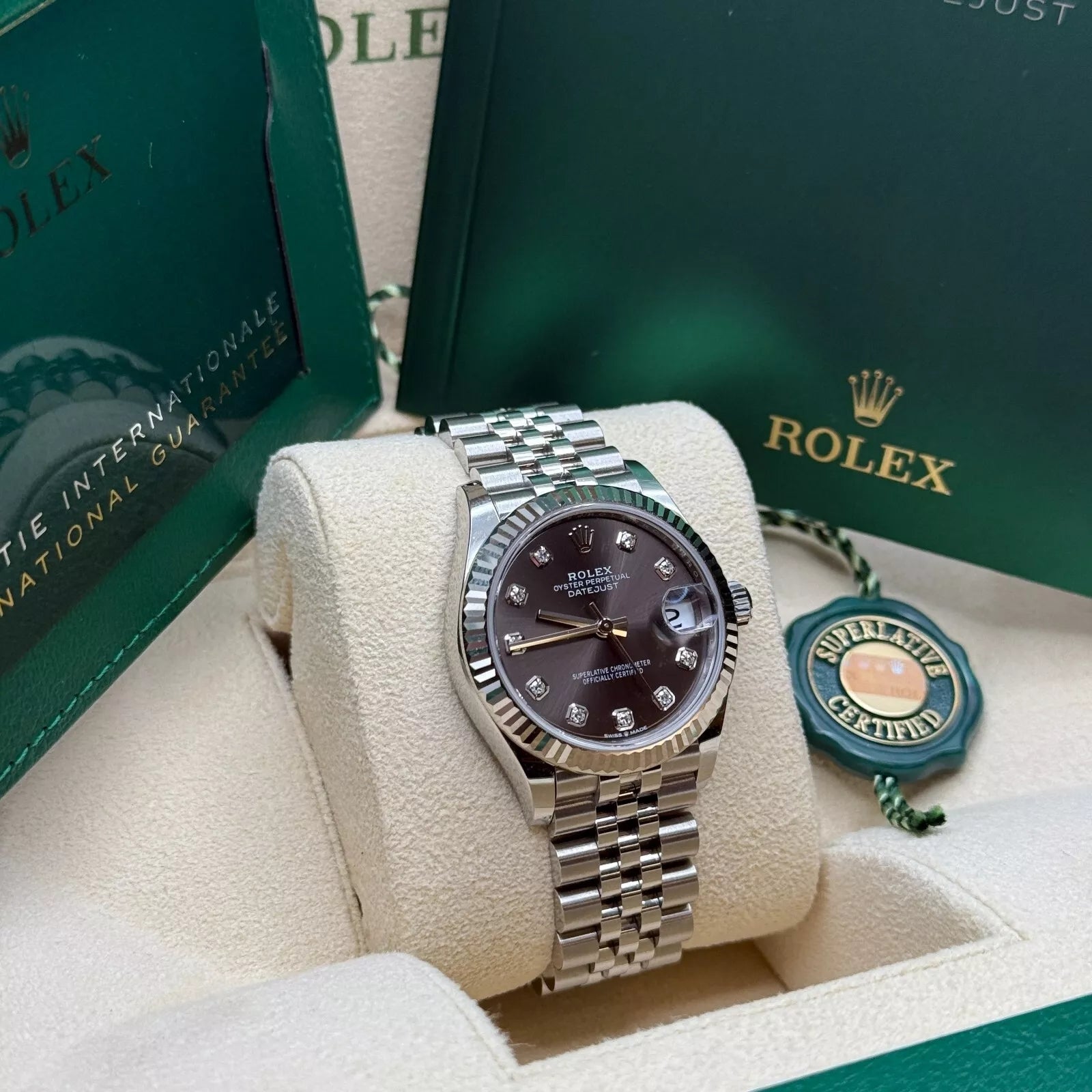 Rolex Datejust m278274-0007/0008 Dark Grey 31mm Dial Oyster Watch - Image 6