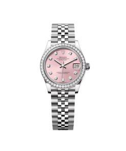 Rolex Datejust m278384RBR-0035/0036 Pink 31mm Dial Oyster Watch