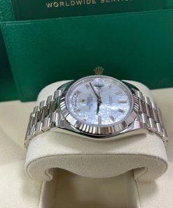 Alternative view of Rolex  Day-Date 228236-0026 Mother Of Pearl Diamonds Dial
