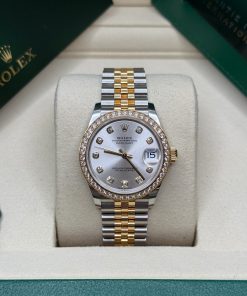 Alternative view of Rolex Datejust m278383RBR-0019/0020 31mm Silver Dial Oyster Bracelet