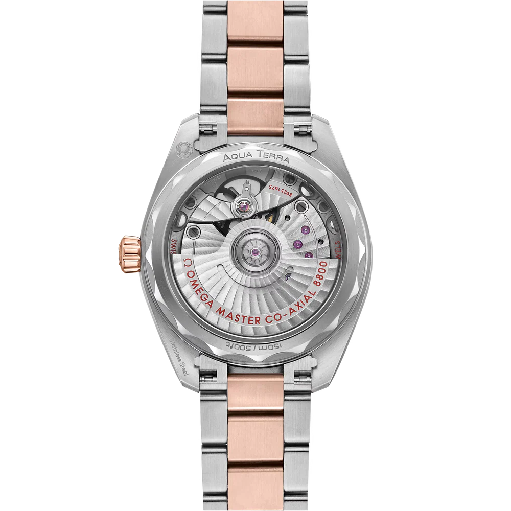 Omega Seamaster Aqua Terra 150M 34 mm Grey Dial with Diamonds Stainless Steel and Sedna�?18k Rose Gold Bracelet 220.25.34.20.59.001 - Image 2