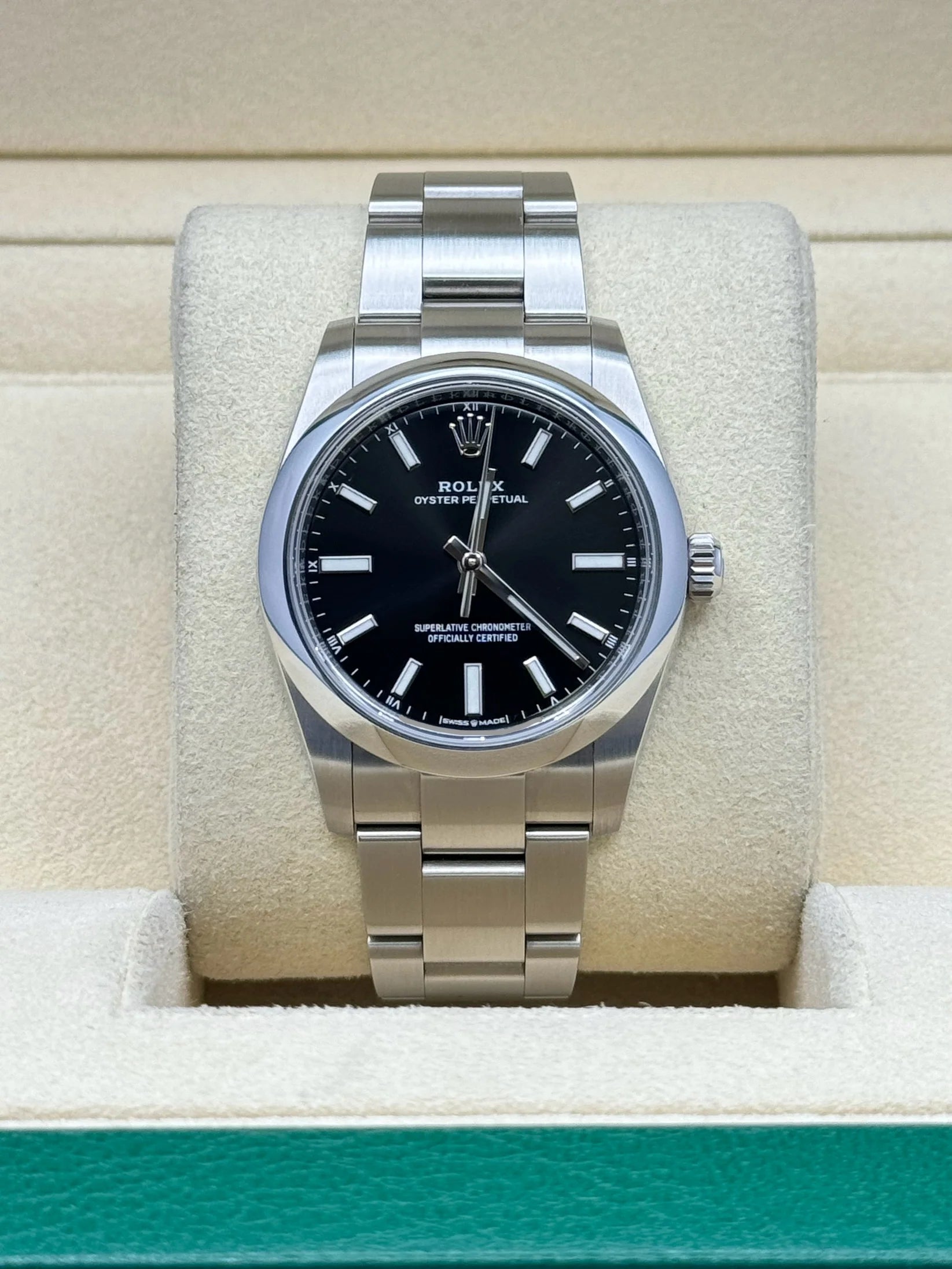 Rolex Oyster Perpetual 34mm 124200 Black Dial Oyster Stainless Steel Bracelet Watch - Image 2