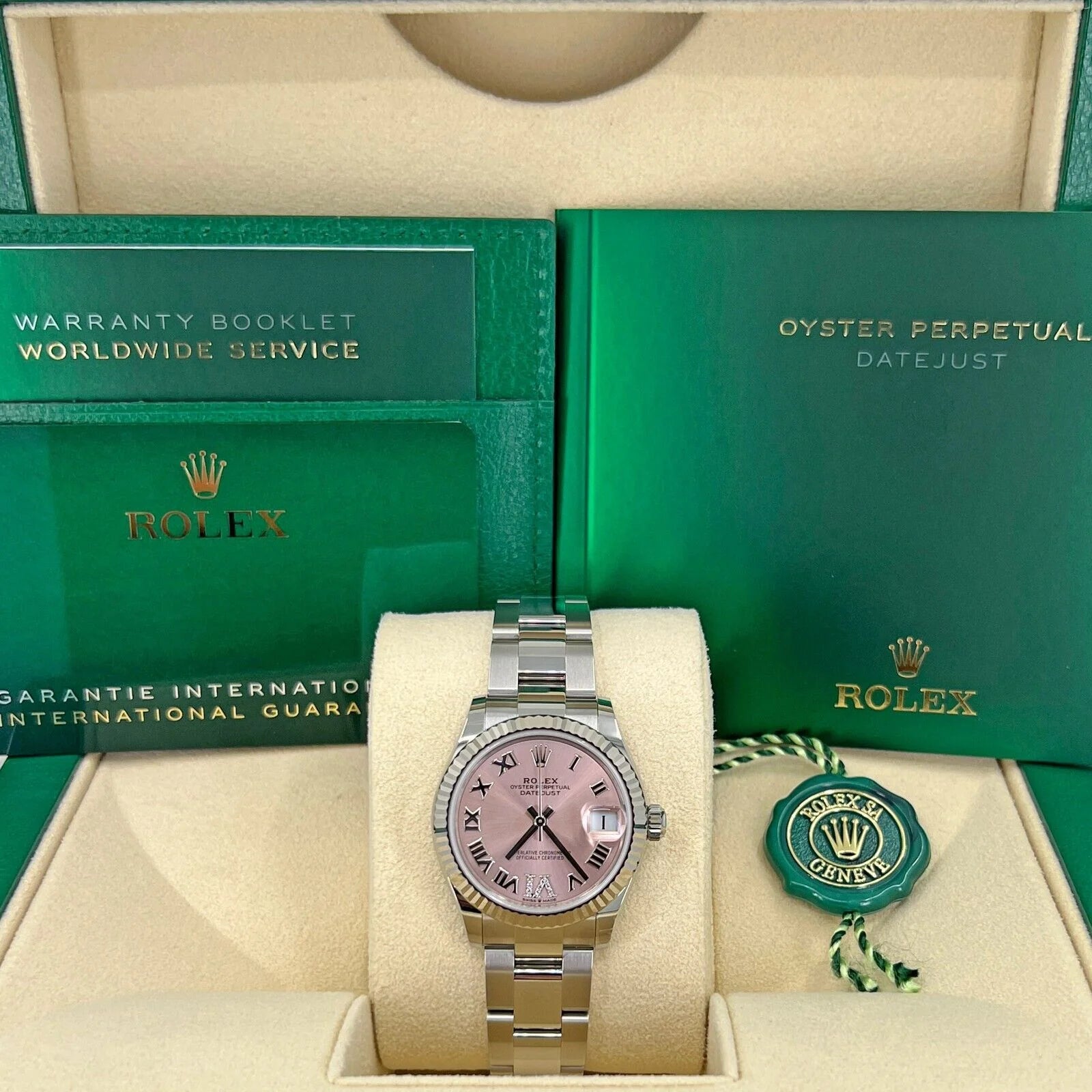 Rolex Datejust m278274-0023/0024 Pink 31mm Dial Oyster Watch - Image 9