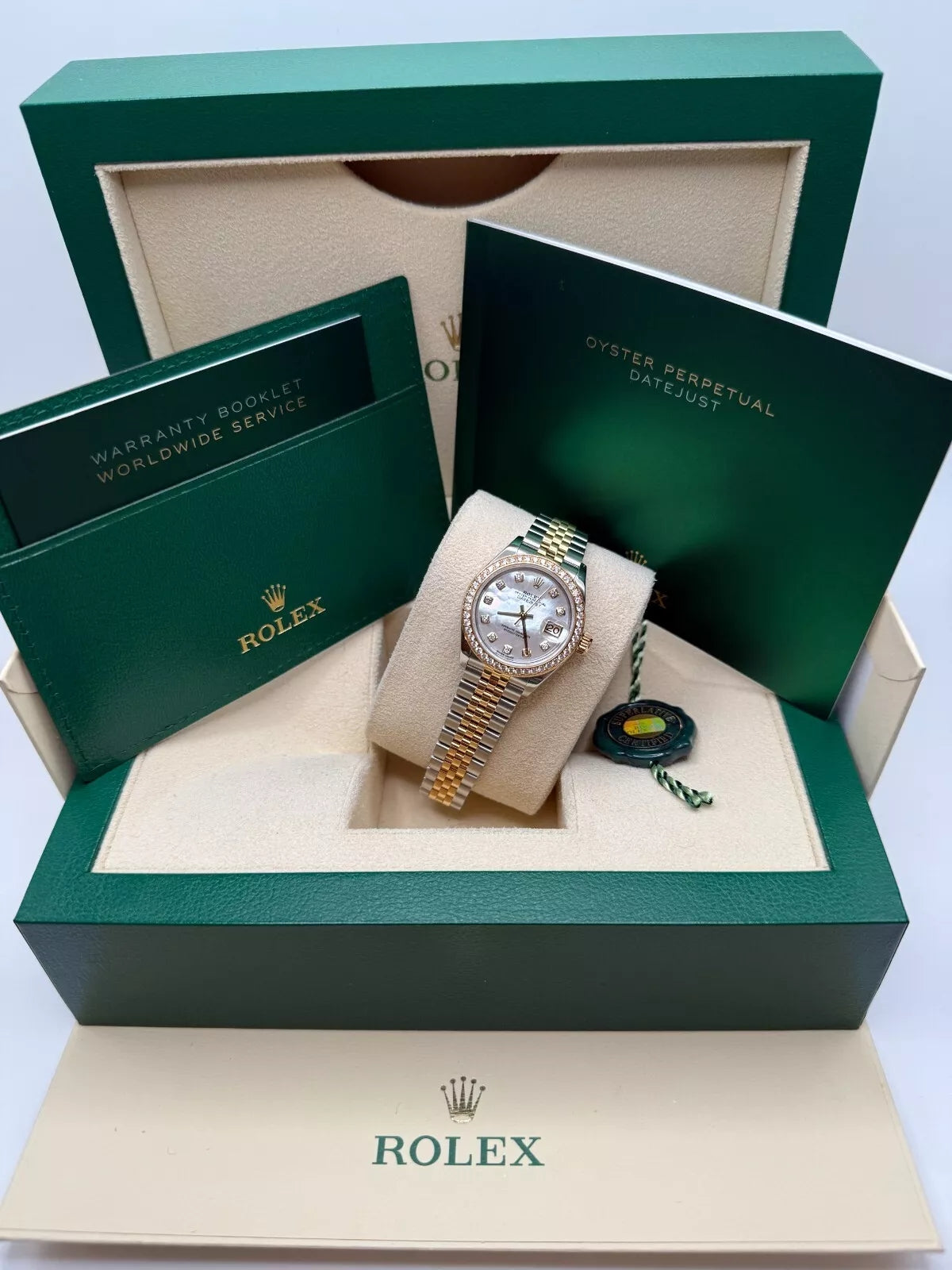 Rolex Lady-Datejust 28mm 279383RBR Mother-of-Pearl Dial Yellow Rolesor Oyster Bracelet - Image 10