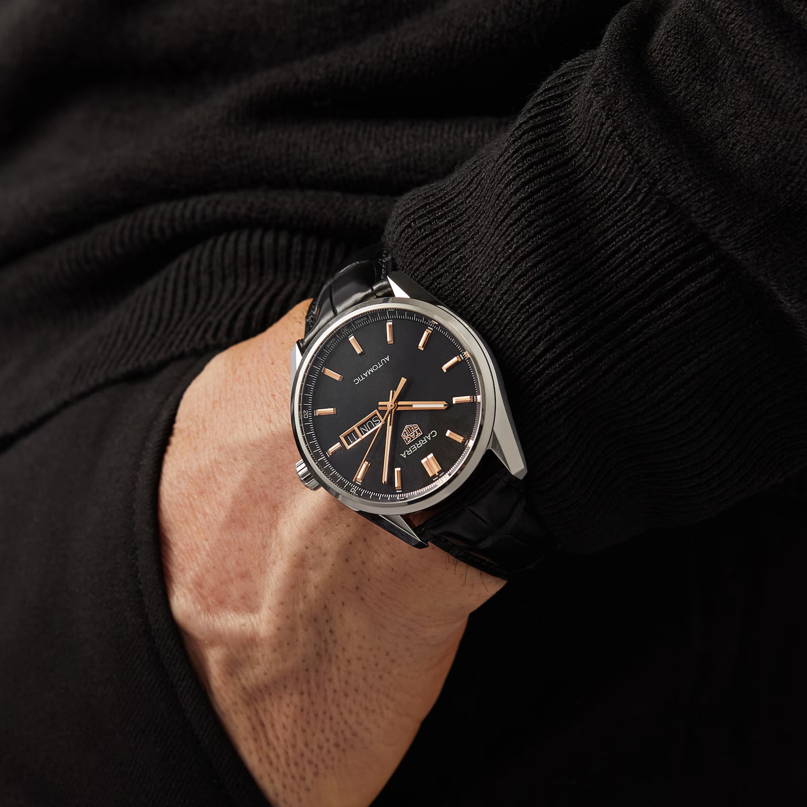 TAG Heuer Carrera Day-Date Automatic Mens 41mm Watch WBN2013.FC6503 - Image 7