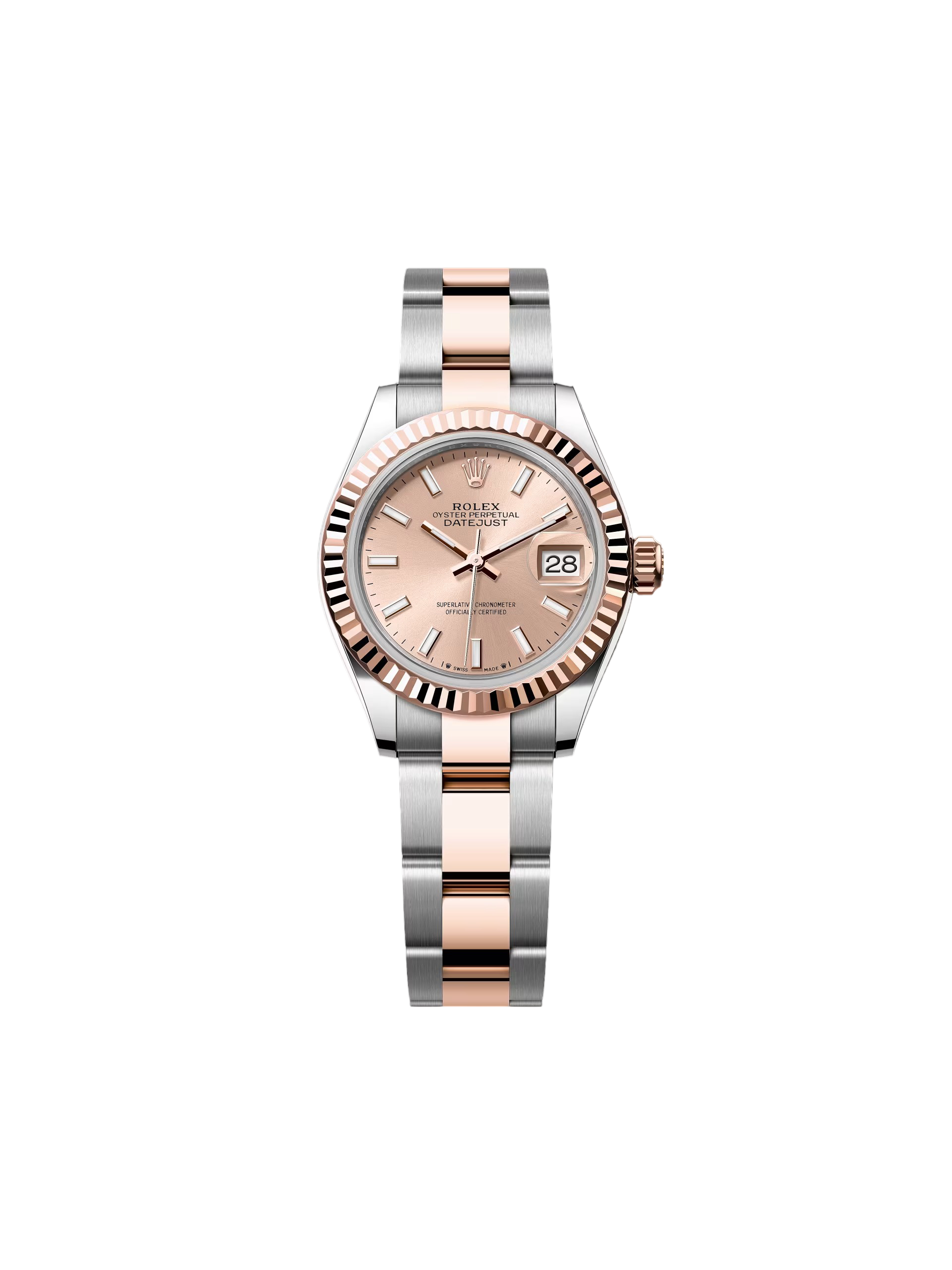 Rolex Lady-Datejust 28mm 279171 Sundust Index Oyster Stainless Steel and Rose Gold - Image 2
