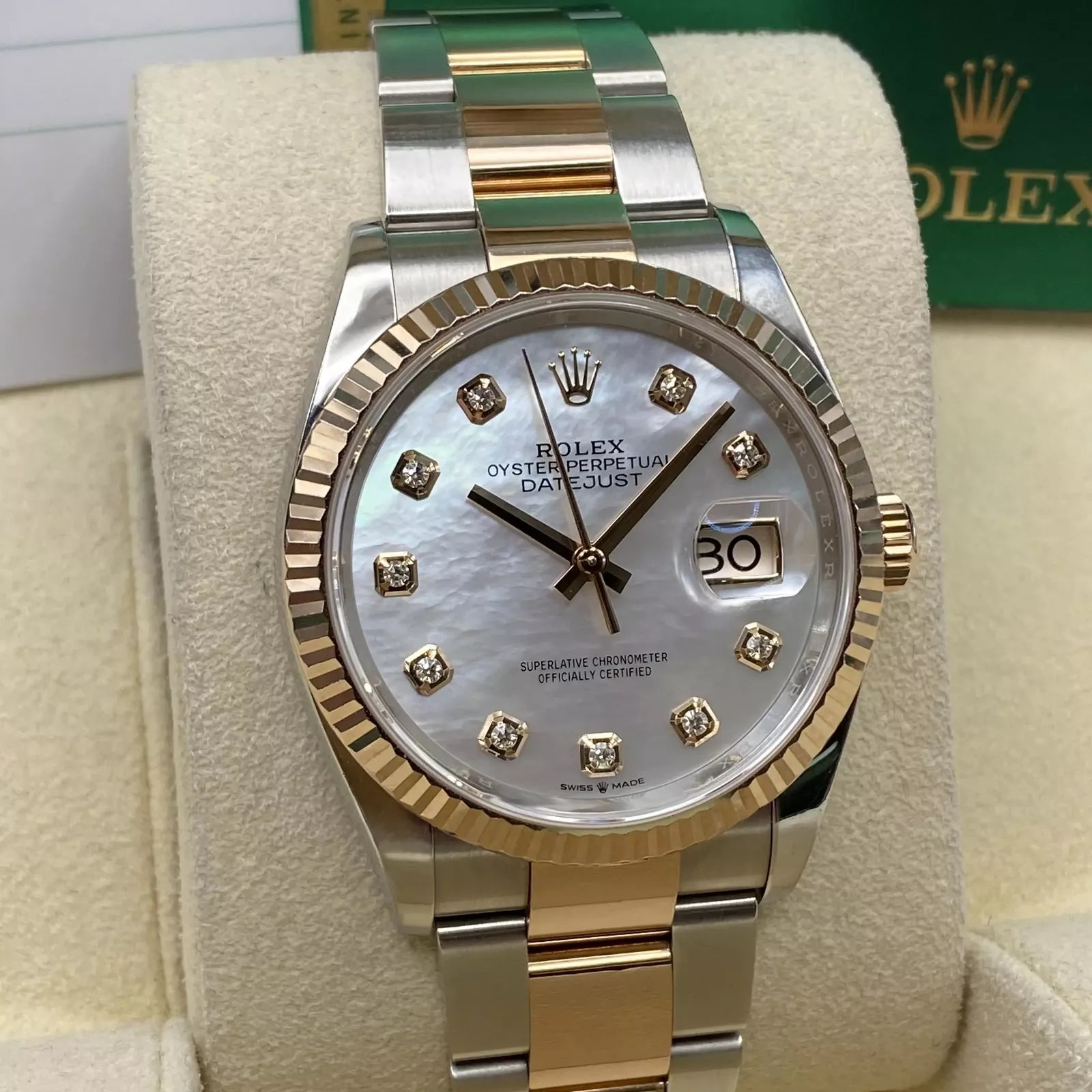Rolex Datejust 36mm 126231 Mother-of-Pearl Dial Jubilee Bracelet - Image 8