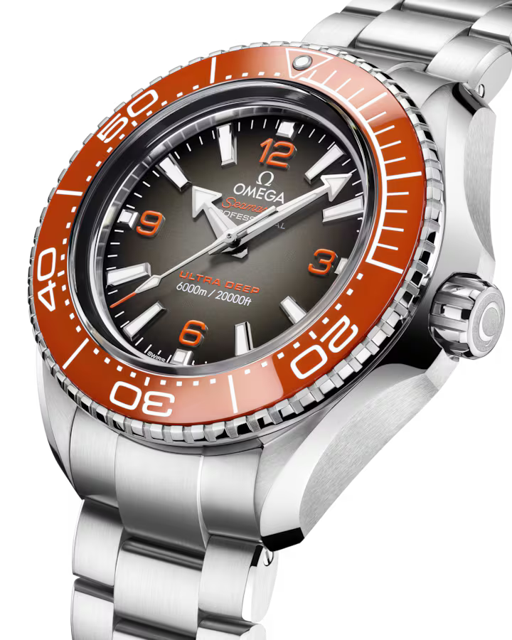 Omega Seamaster Planet Ocean 6000M 45.5mm Grey Dial O‑MEGASTEEL Bracelet 215.30.46.21.06.001 - Image 3