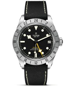 TUDOR Black Bay Pro 39mm Steel Automatic Hybrid Rubber Strap Watch M79470-0003