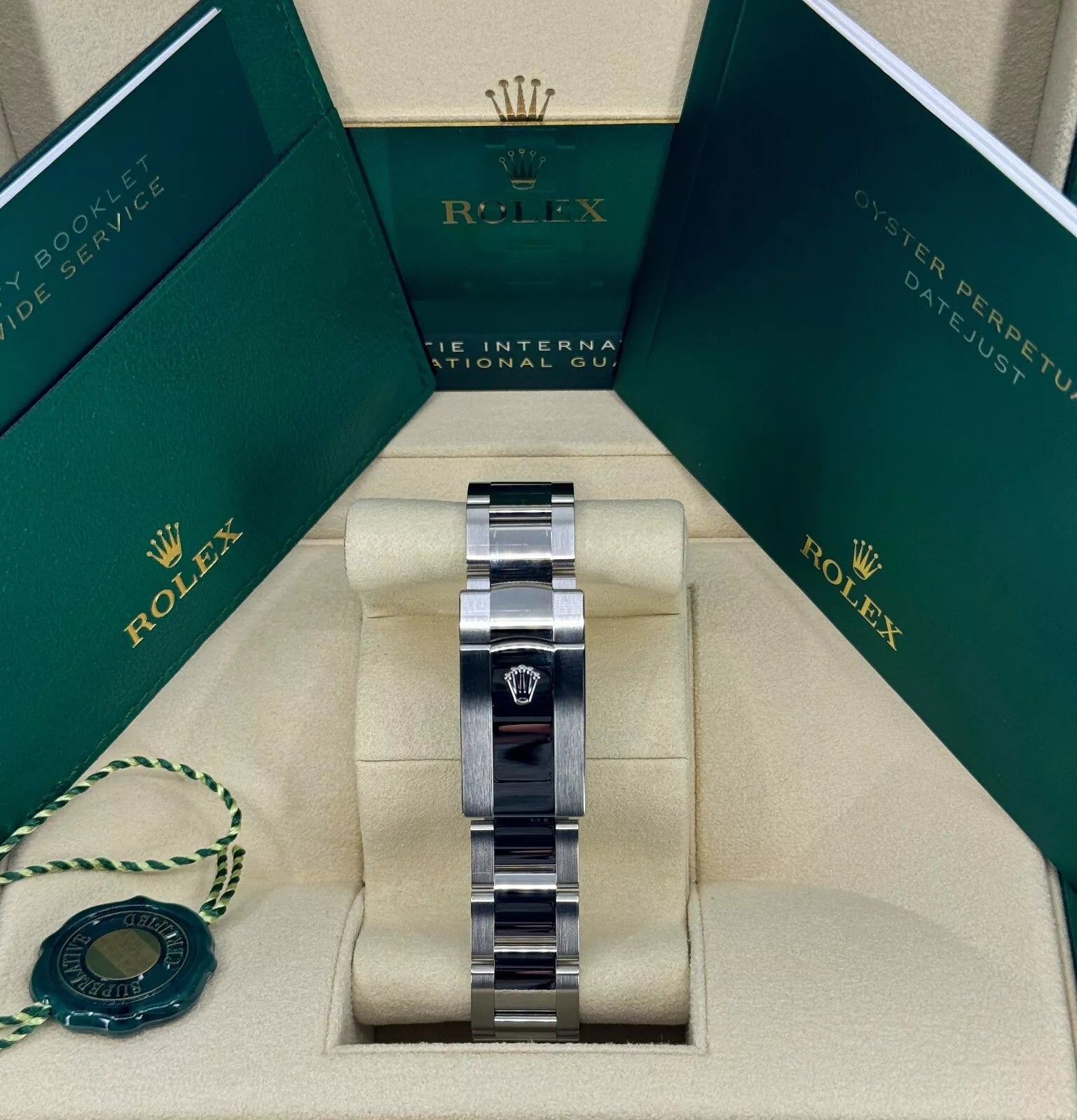 Rolex Datejust 41mm 126300 Mint Green Dial Stainless Steel Oyster Bracelet Watch - Image 4