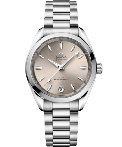 Omega Seamaster Aqua Terra SHADES 34 mm Sandstone Dial Stainless Steel Bracelet 220.10.34.20.09.001