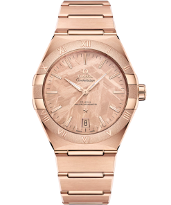 Omega Constellation 41mm Pink Dial 18k Rose Gold Bracelet 131.50.41.21.99.002