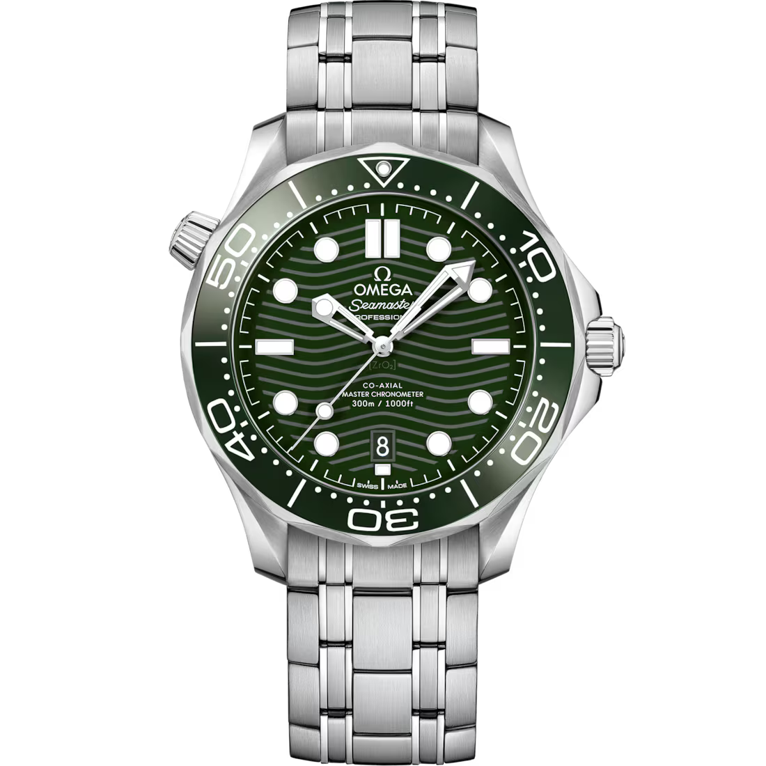 Omega Seamaster Diver 300M 42mm Green Dial Stainless Steel Bracelet 210.30.42.20.10.001
