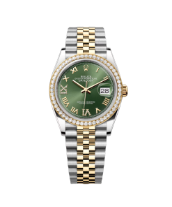 Rolex Datejust 36mm 126283 Olive Green Dial Jubilee Bracelet Watch
