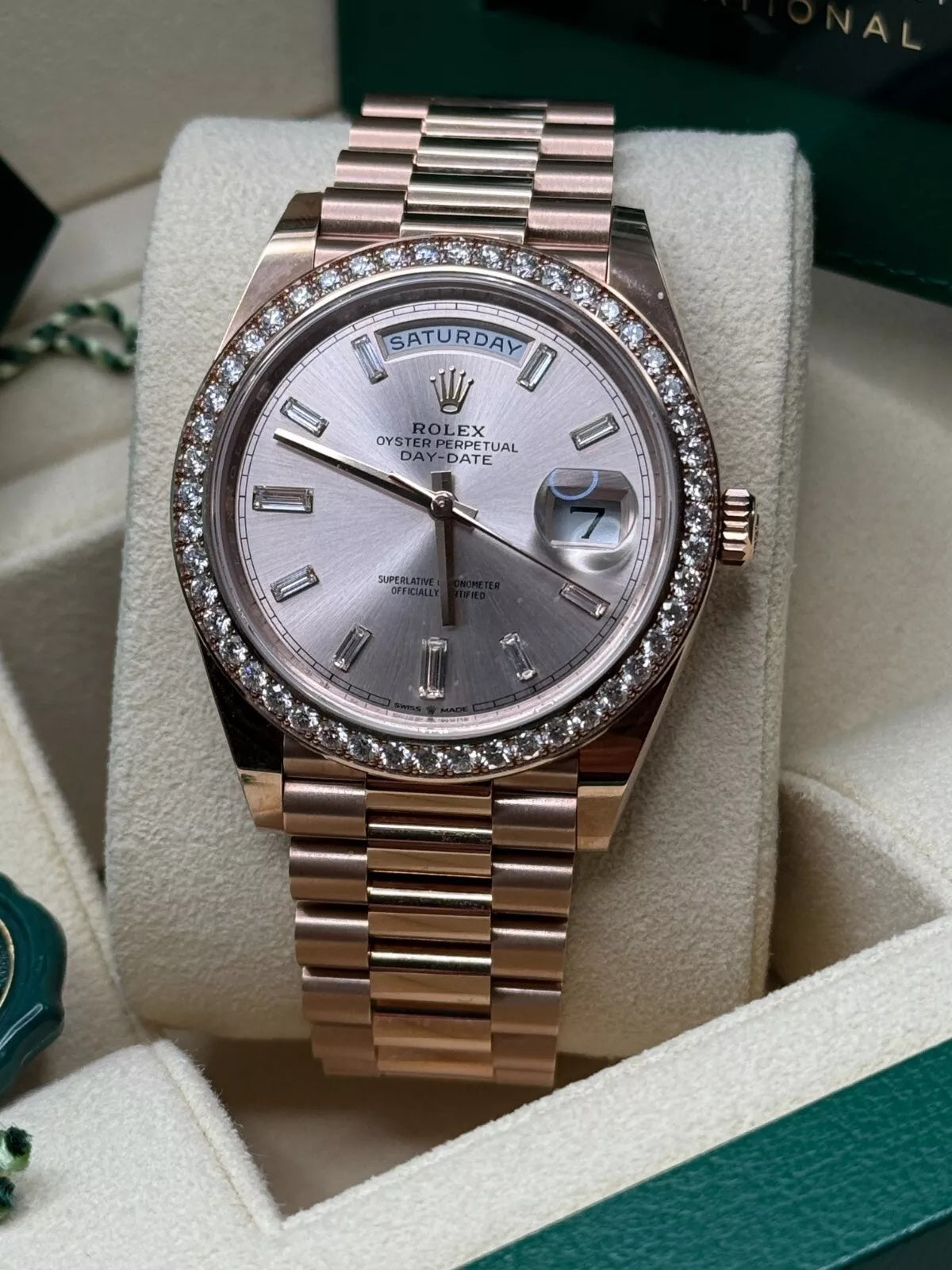 Rolex Day-Date 40mm Sundust Diamonds Dial 228345rbr-0007 - Image 2