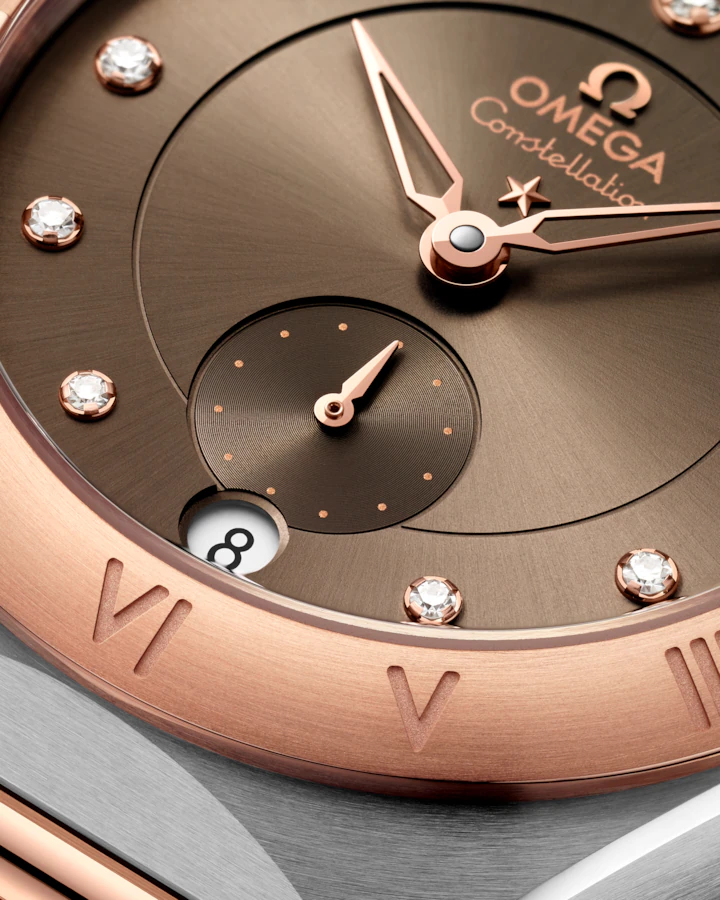 Omega Constellation 34mm Brown Dial with Diamonds Stainless Steel Sedna�?18k Rose Gold Bracelet 131.20.34.20.63.001 - Image 3