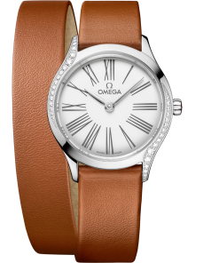 Omega De Ville Mini Trésor 26mm White Dial with Diamonds Stainless Steel Strap 428.17.26.60.04.005