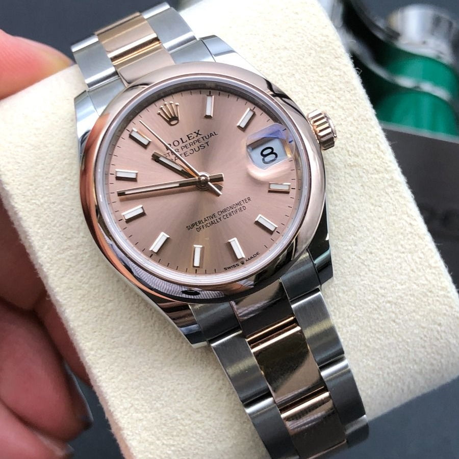 Rolex Datejust m278241-0009/0010 Rose 31mm Dial Oyster Bracelet Watch - Image 4
