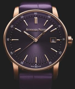 Alternative view of Audemars Piguet Code 11.59 Selfwinding 38mm Pink Rose Gold Purple Dial | 77410OR.OO.A623CR.01