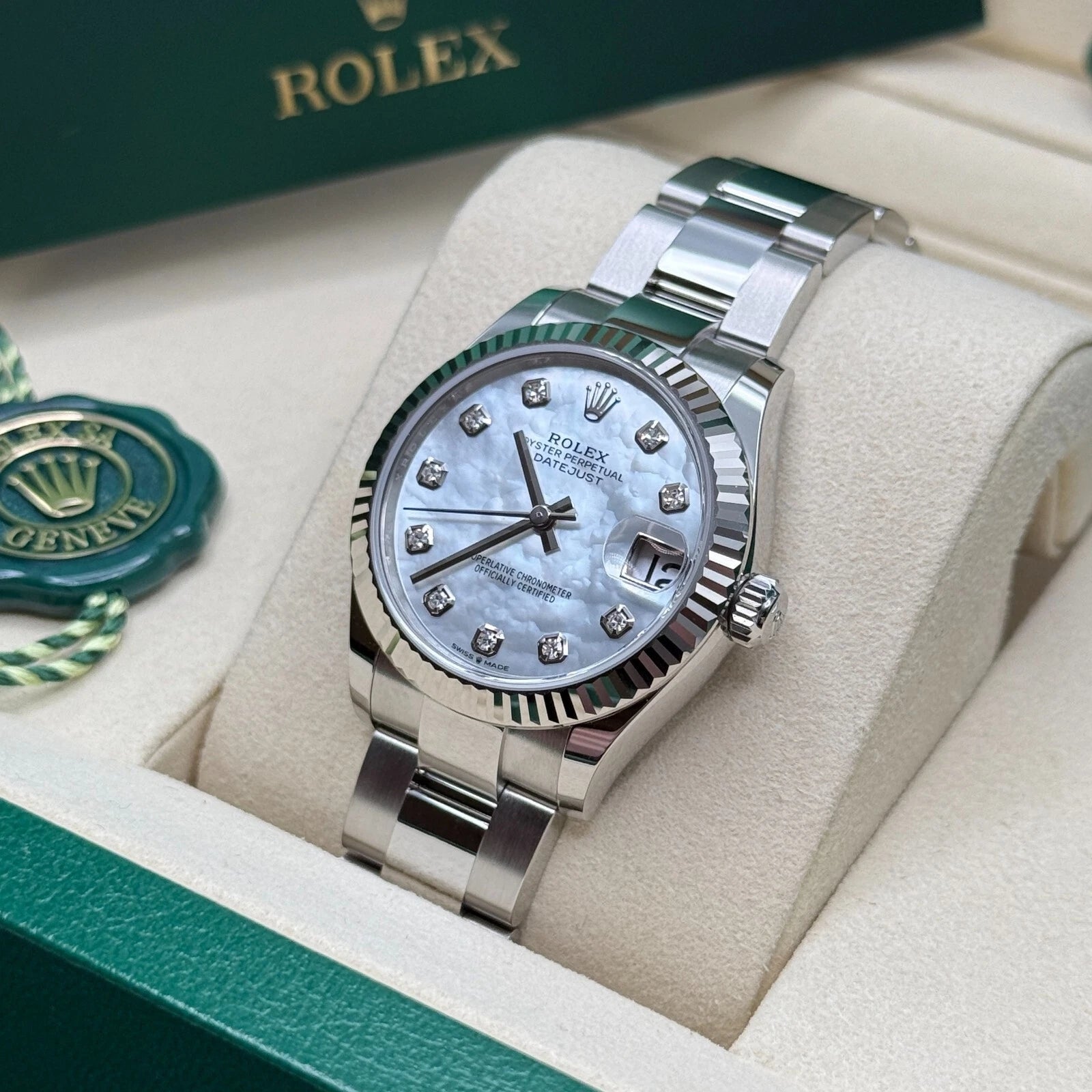 Rolex Datejust m278384RBR-0007/0008 Mother-of-Pearl 31mm Dial Oyster Watch - Image 3