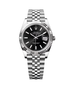 Rolex  Datejust Black Index Jubilee 41mm Stainless Steel - 126334