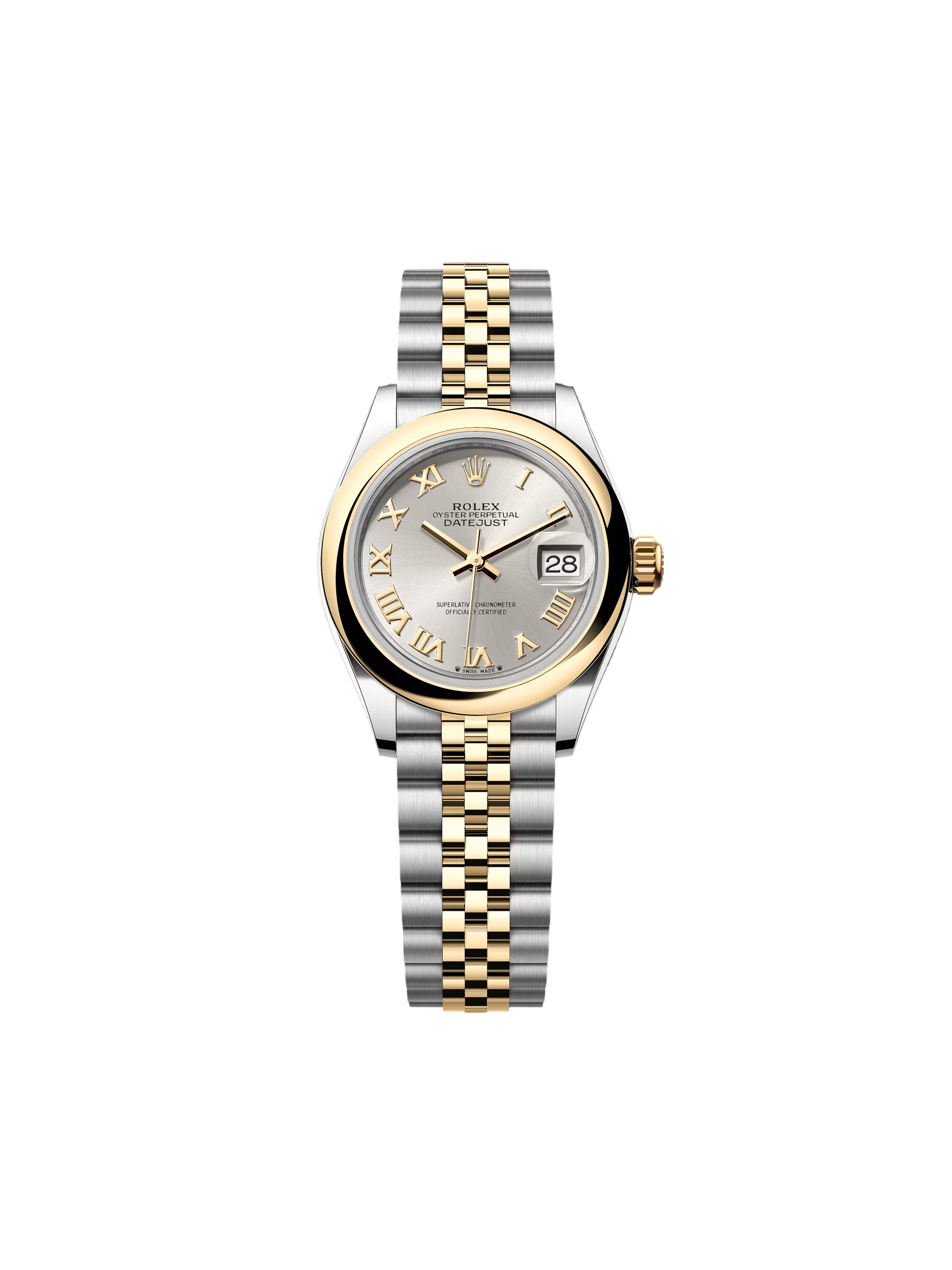 Rolex Lady-Datejust 28mm 279163 Silver Roman Dial Oyster Bracelet - Image 6