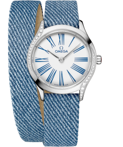Omega De Ville Mini Trésor 26mm White Dial with Diamonds Stainless Steel Strap 428.17.26.60.04.009
