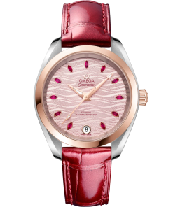 Omega Seamaster Aqua Terra 150M 34 mm Pink Dial Stainless Steel and Sedna�?18k Rose Gold Strap 220.23.34.20.60.001
