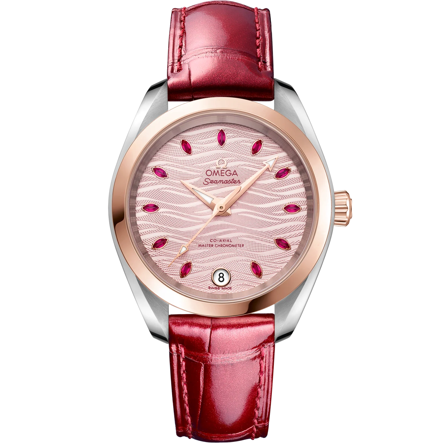 Omega Seamaster Aqua Terra 150M 34 mm Pink Dial Stainless Steel and Sedna�?18k Rose Gold Strap 220.23.34.20.60.001