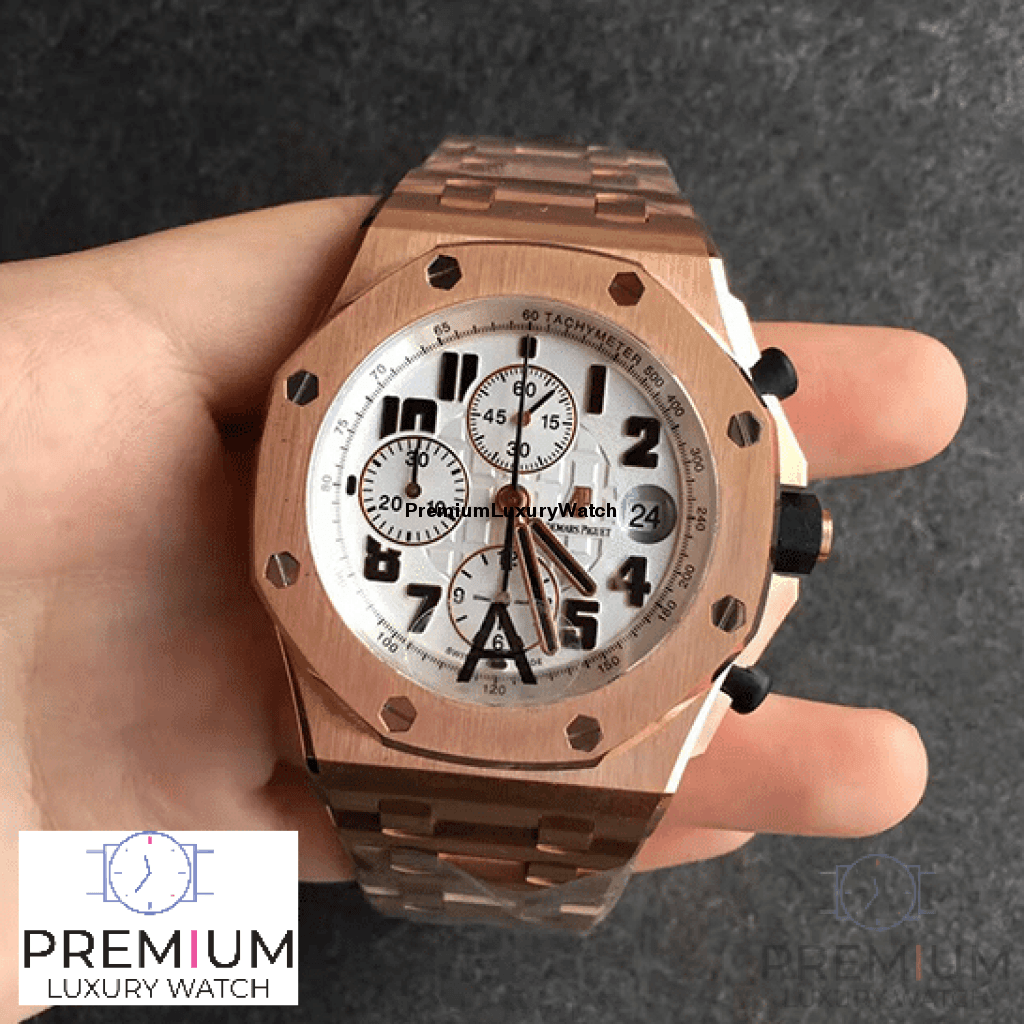 Audemars Piguet Royal Oak Offshore Chronograph 42mm Rose Gold Watch - Image 4