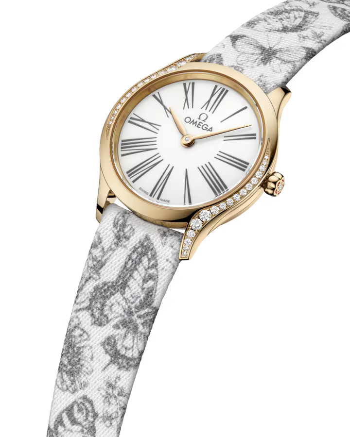 Omega De Ville Mini Trésor 26mm White Dial with Diamonds Moonshine�?18k Rose Gold Strap 428.57.26.60.04.002 - Image 3