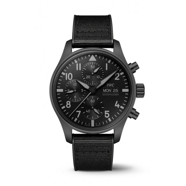 IWC Pilot Performance Chronograph 41mm Mercedes AMG Petronas Formula OneTM Team Mens Watch Black Rubber IW388306