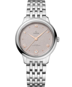 Omega De Ville Prestige 34mm Grey Dial Stainless Steel Bracelet 434.10.34.20.02.002