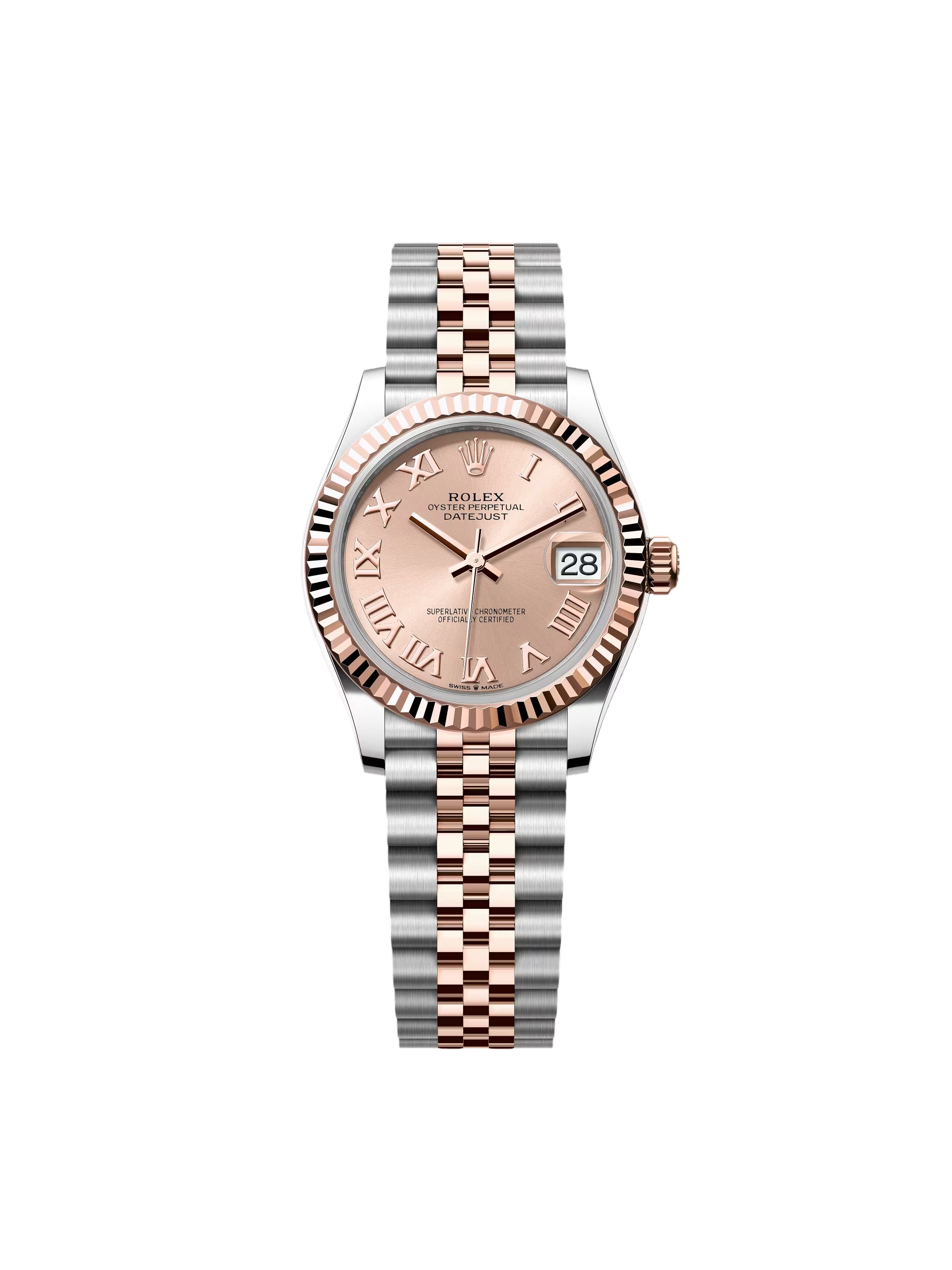 Rolex Datejust m278271-0005/0006 Rose 31mm Dial Oyster Bracelet Watch