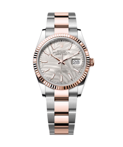Rolex Datejust 36mm 126231 Silver Palm Motif Dial Oyster Bracelet