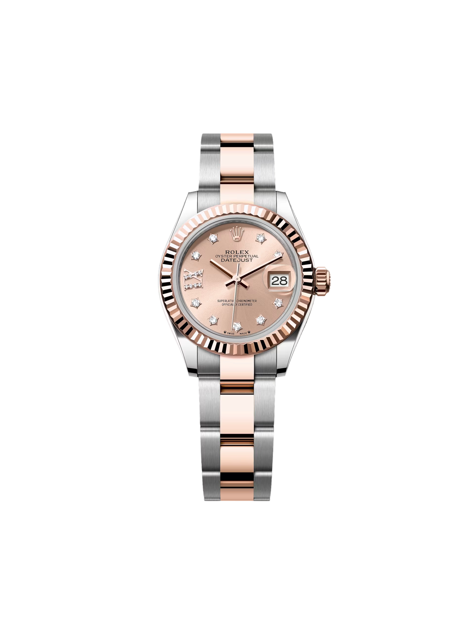 Rolex Lady-Datejust 28mm 279171 Rose-colour Diamond Set Oyster Stainless Steel and Rose Gold - Image 5