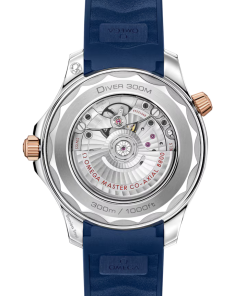 Alternative view of Omega Seamaster Diver 300M 42mm Blue Dial Stainless Steel and Sedna�?18k Rose Gold Strap 210.22.42.20.03.002