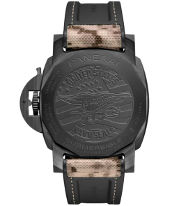 Alternative view of Panerai Submersible QuarantaQuattro GMT Navy SEALs Carbotech�?44mm PAM01513