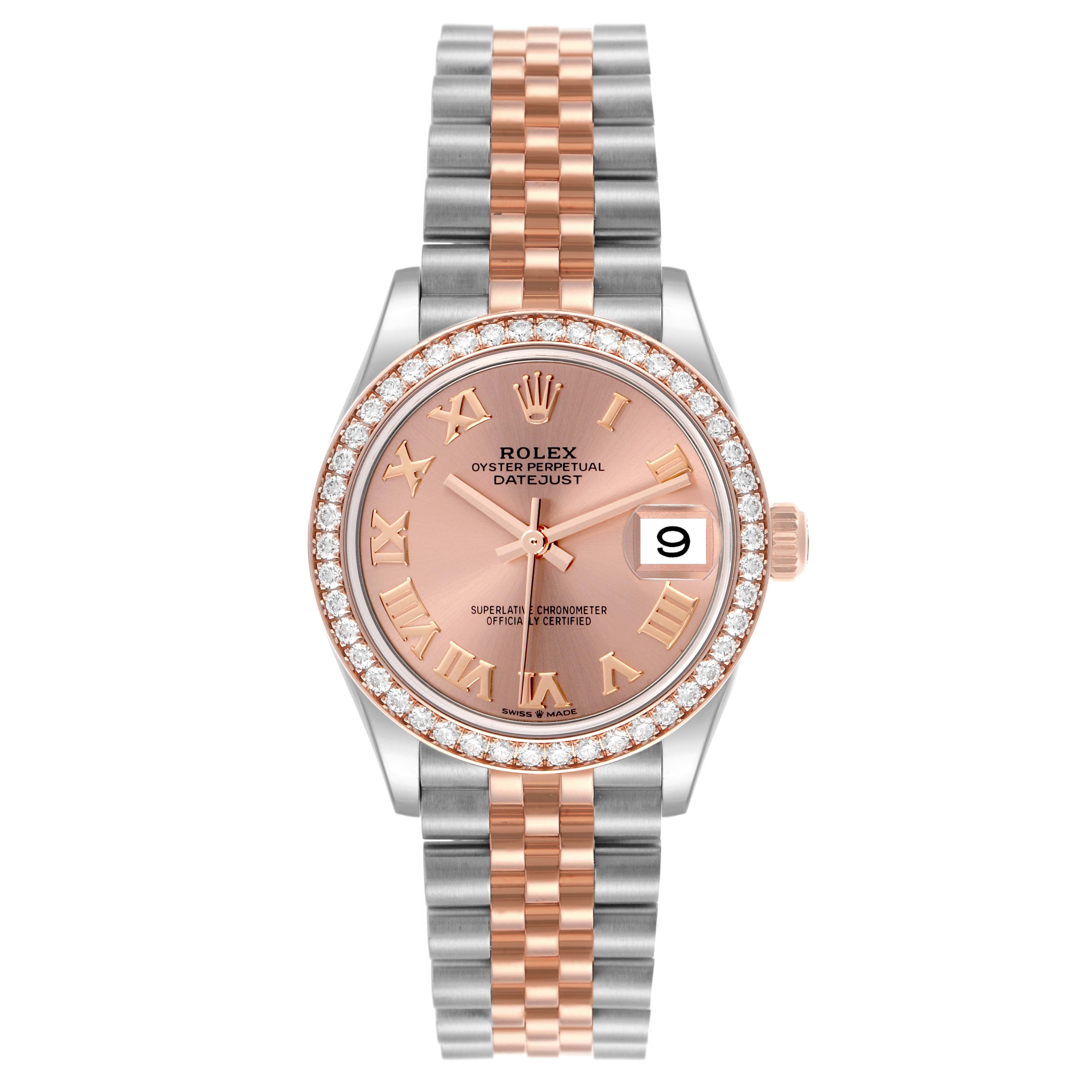 Rolex Datejust m278381-0001/0002 Rose Roman Dial Diamond-Set Bezel 31mm - Image 4