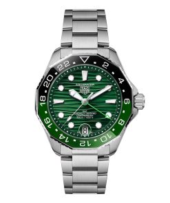 TAG Heuer Aquaracer Professional 300 GMT 42mm Mens Watch Green WBP5115.BA0013