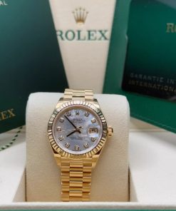 Alternative view of Rolex Lady-Datejust 28mm 279178 Mother-of-Pearl Diamonds Dial