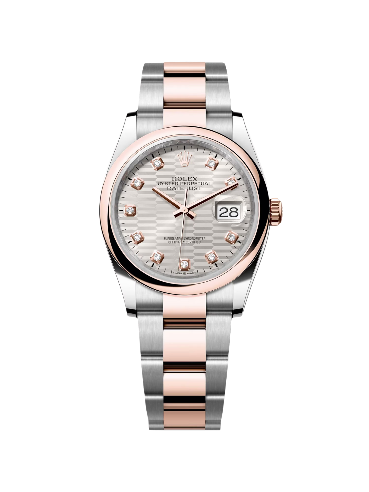 Rolex Datejust 36mm 126201 Silver Fluted Motif Diamond Dial - Image 2