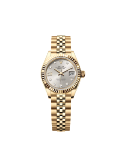 Alternative view of Rolex Lady-Datejust 28mm 279178 Silver Diamond Dial