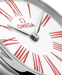 Alternative view of Omega De Ville Mini Trésor 26mm White Dial with Diamonds Stainless Steel Strap 428.17.26.60.04.003