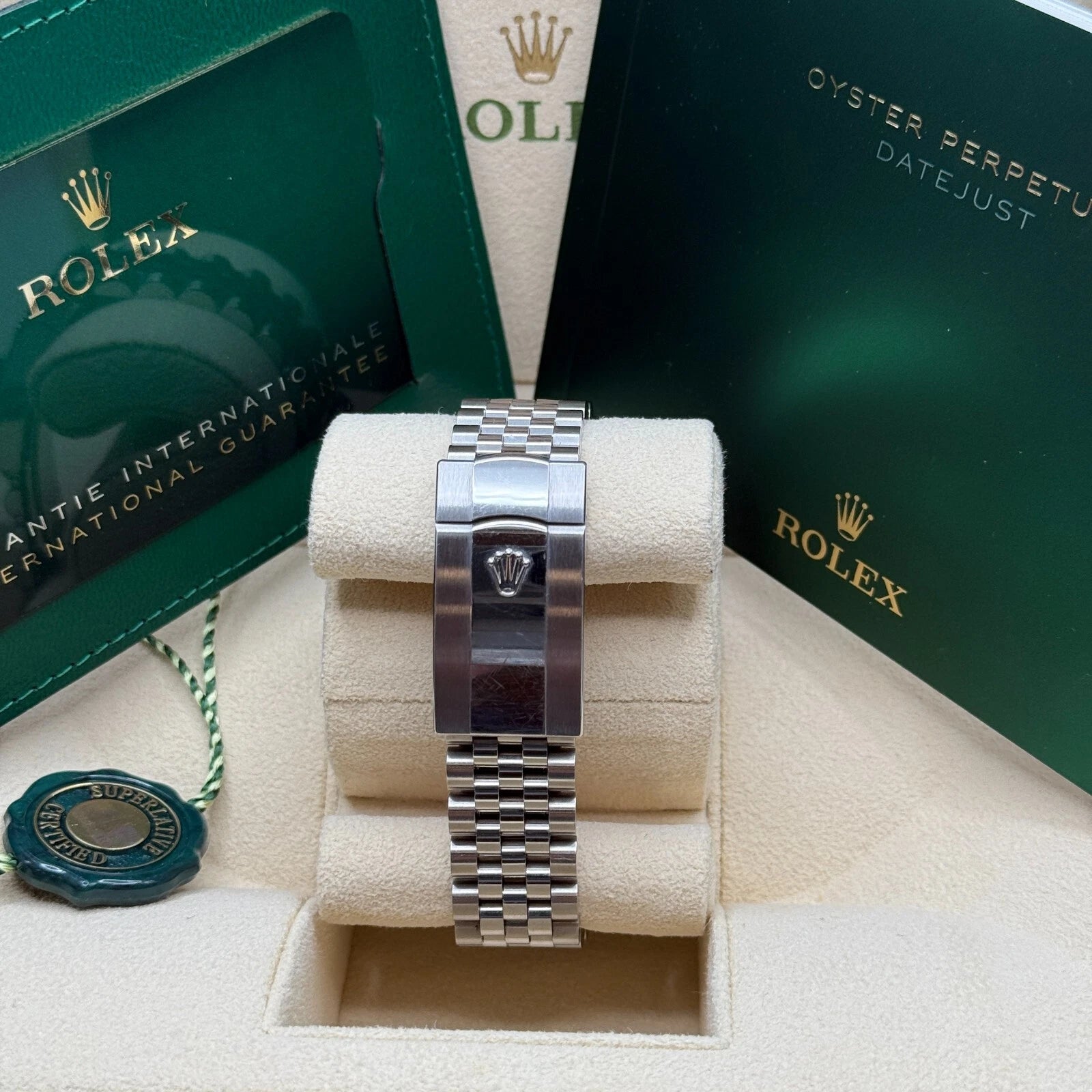 Rolex Datejust 41 Mother of Pearl Diamond Stainless Steel Fluted Oyster - 126334 - Image 8