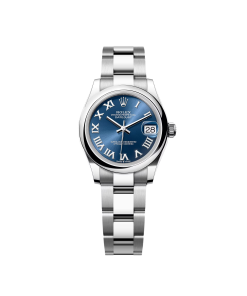 Rolex Datejust m278240-0017/0018 31mm Blue Roman Domed Bezel Oyster Oystersteel