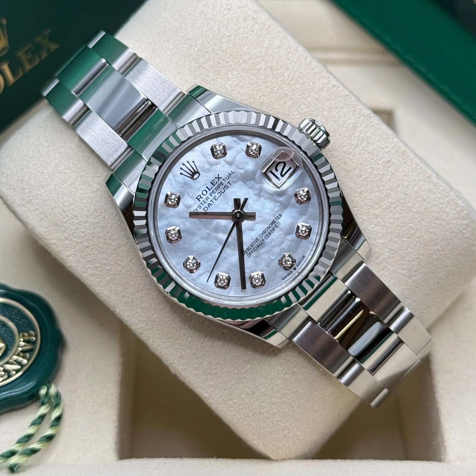 Rolex Datejust m278384RBR-0007/0008 Mother-of-Pearl 31mm Dial Oyster Watch - Image 12