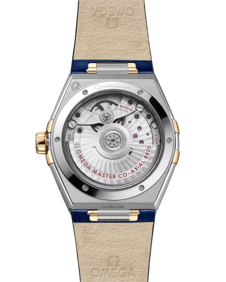 Omega Constellation 36mm Red Dial with Diamonds Stainless Steel and 18k Yellow Gold Strap 131.28.36.20.53.001 - Image 2