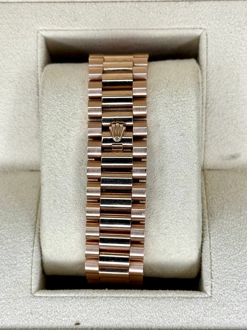 Rolex Day-Date President 40mm Everose Gold Chocolate Roman Dial - 228235 - Image 9