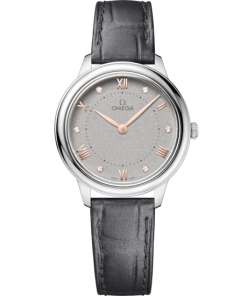 Omega De Ville Prestige 30 mm Grey Dial with Diamonds Stainless Steel Strap 434.13.30.60.56.001